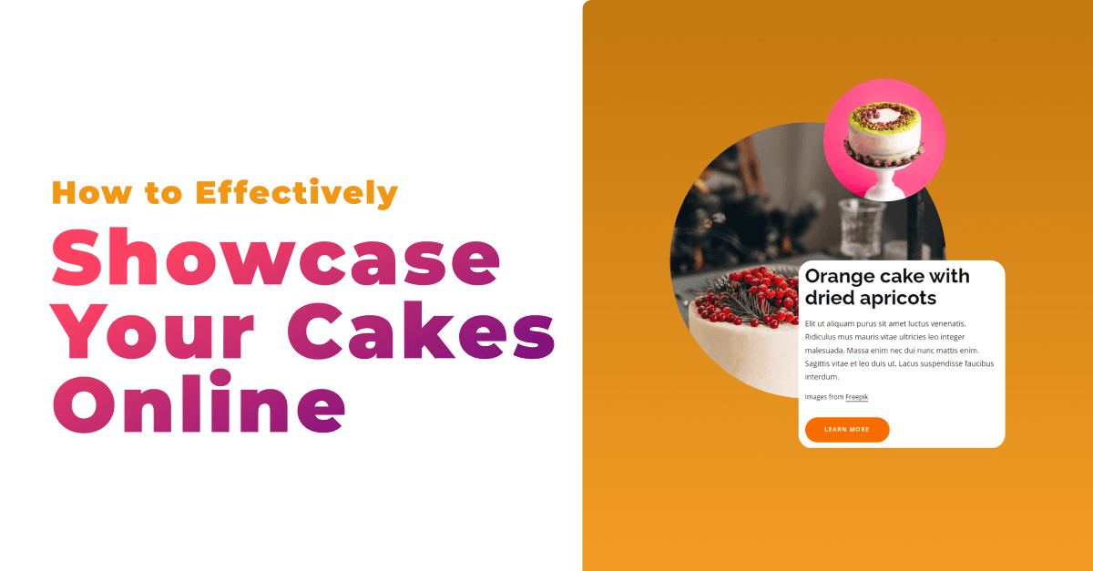 How to Effectively Showcase Your Cakes Online 