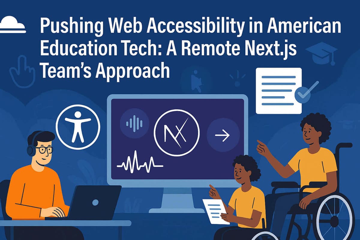 Pushing Web Accessibility in American Education Tech: A Remote Next.js Team’s Approach