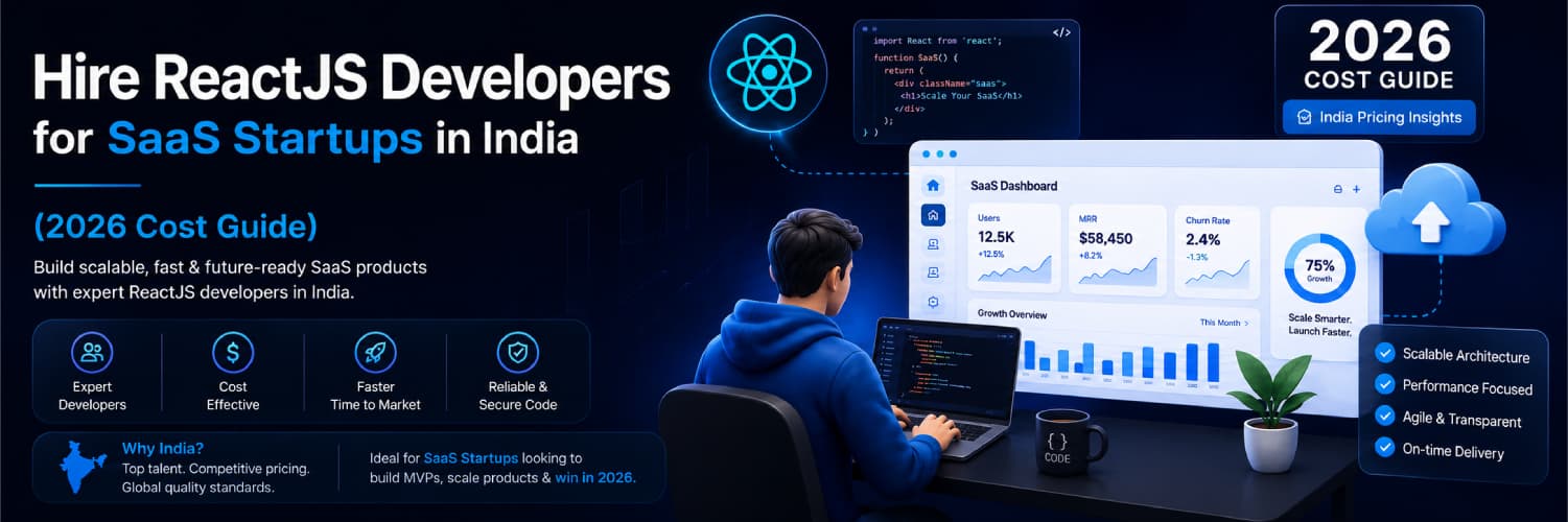 Hire ReactJS Developers for SaaS Startups in India (2026 Cost Guide)